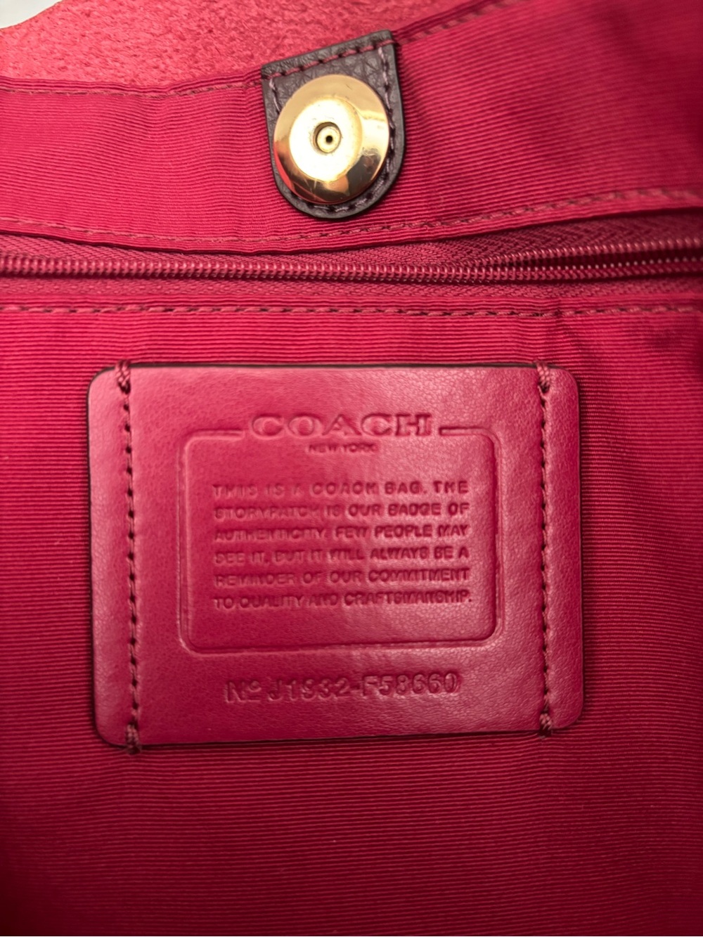 Coach Derby Tote - Picture 5 of 5